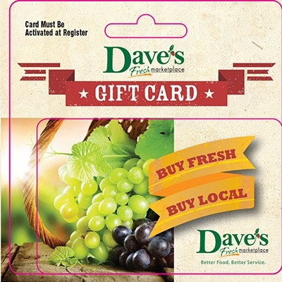 $50 Gift Card - Item # 44715 - Dave's Gift Baskets