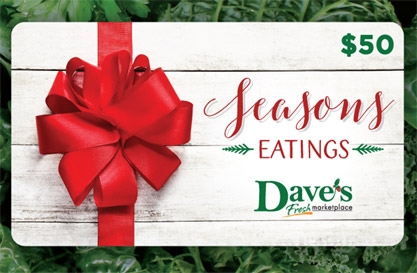 $50 Holiday Gift Card - Item # 44769 - Dave's Gift Baskets