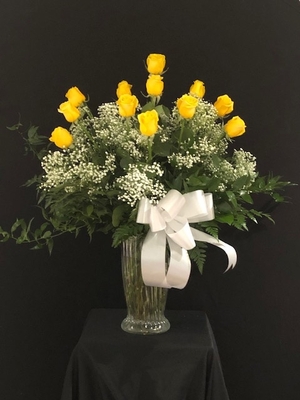 Sympathy - Rose Tribute Vase