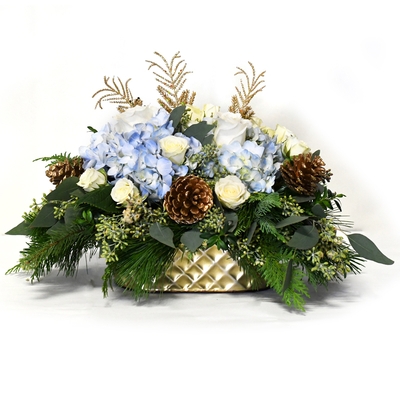 christmas floral baskets