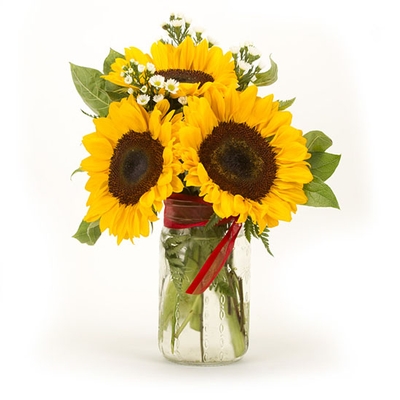 Fall - Sunflower Mason Jar